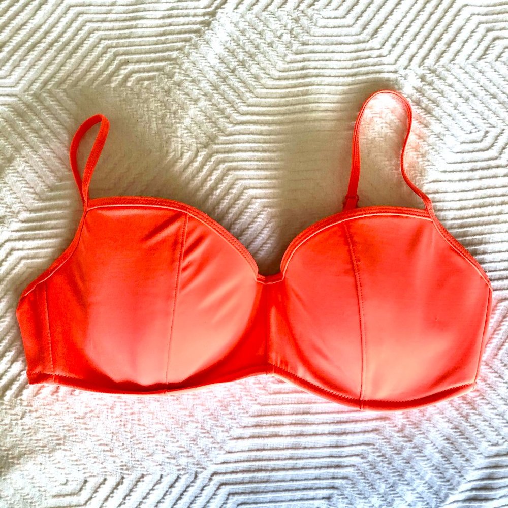 J. Crew Neon Underwire Bikini Top